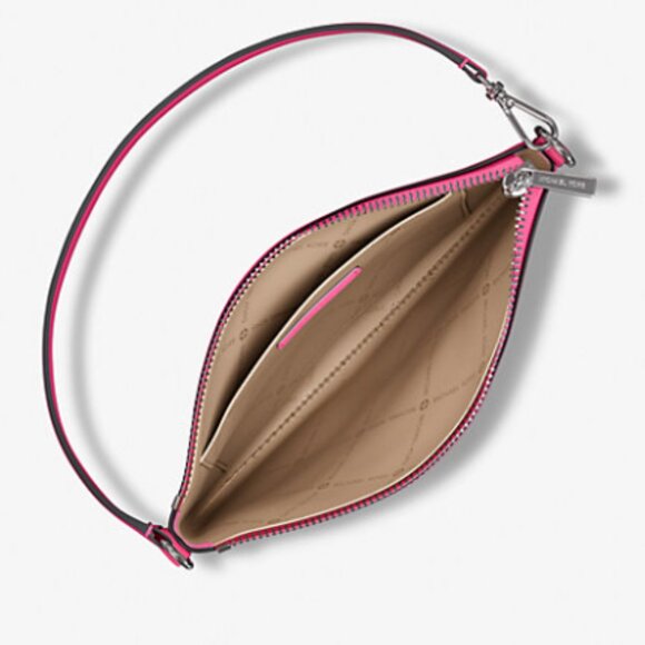 Michael Kors Jet Set Small Pebbled Leather Convertible Wristlet NWT - Picture 2 of 4